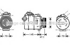 Компрессор кондиционера для моделей: BMW (7-Series, 5-Series,5-Series)