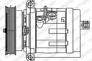 Компрессор кондиционера для моделей: CHEVROLET (CAPTIVA), OPEL (ANTARA), VAUXHALL (ANTARA)
