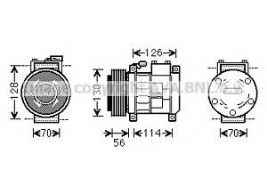 Компрессор кондиционера для моделей: CHRYSLER (VOYAGER)