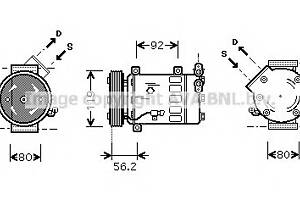 Компрессор кондиционера для моделей: CITROËN (BERLINGO, XSARA,XSARA,XSARA,XSARA,C3,C3,NEMO,NEMO,C2), PEUGEOT (PARTNER,P