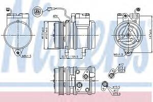 Компрессор кондиционера для моделей: DAEWOO (MATIZ)