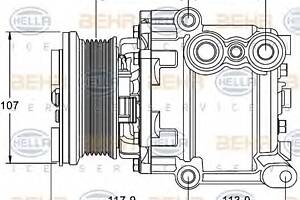 Компрессор кондиционера для моделей: FORD (FIESTA, FUSION), FORD AUSTRALIA (FIESTA)