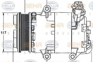 Компресор кондиціонера для моделей: FORD (GALAXY, S-MAX, MONDEO, MONDEO, MONDEO), LAND ROVER (FREELANDER)