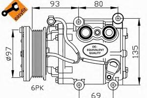 Компрессор кондиционера для моделей: FORD (MONDEO, MONDEO,MONDEO)