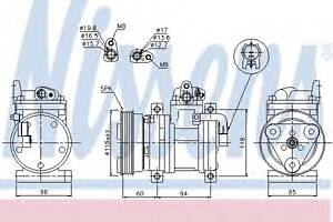 Компресор кондиціонера для моделей: HYUNDAI (i10)
