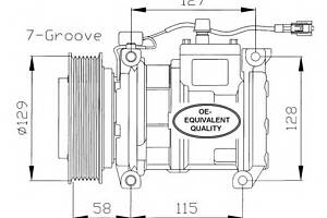 Компрессор кондиционера  для моделей: JEEP (GRAND-CHEROKEE)