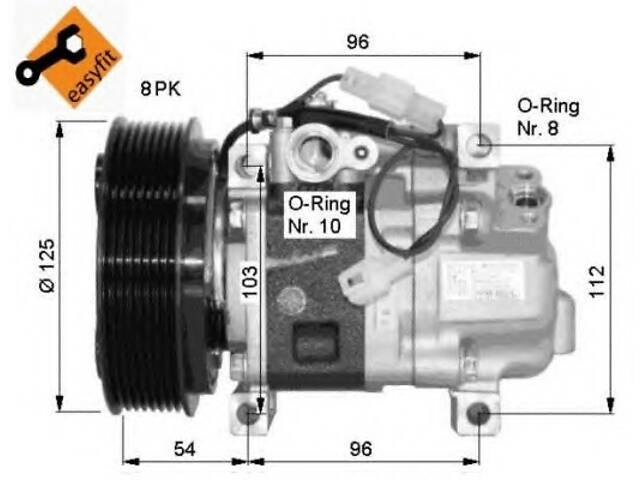 Компрессор кондиционера для моделей: MAZDA (6, 6,6,3,3,5)
