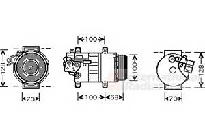 Компресор кондиціонера для моделей: MERCEDES-BENZ (A-CLASS, B-CLASS)