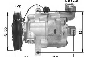 Компрессор кондиционера для моделей: NISSAN (MICRA, MICRA,NOTE)