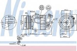 Компрессор кондиционера для моделей: NISSAN (X-TRAIL), RENAULT (LAGUNA,LAGUNA)