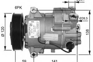 Компрессор кондиционера  для моделей: OPEL (INSIGNIA, INSIGNIA,INSIGNIA,ASTRA,ASTRA,ASTRA), VAUXHALL (INSIGNIA,INSIGNIA,