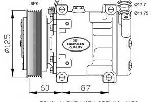 Компрессор кондиционера для моделей: RENAULT (KANGOO, CLIO,KANGOO,CLIO)