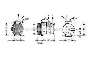 Компрессор кондиционера для моделей: SAAB (9-5, 9-5)