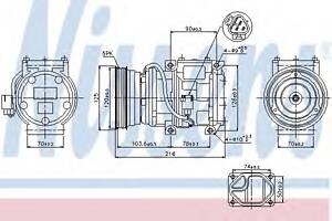 Компресор кондиціонера для моделей: TOYOTA (RAV-4, PICNIC, AVENSIS, AVENSIS)