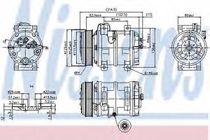 Компрессор кондиционера для моделей: VOLVO (V70, C70,S70,C70,XC70)