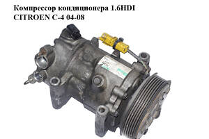 Компрессор кондиционера 1.6HDI CITROEN C-4 04-08 (9651910980, R134a, Sanden)