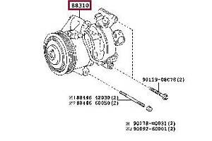 Компрессор кондиционера 883100D380