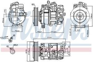 Компрессор кондиционера AUDI A5 (8TA) / AUDI Q5 (8RB) 2002-2018 г.