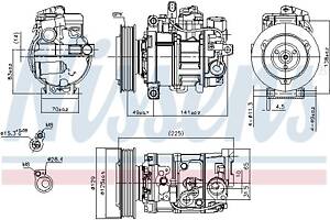 Компрессор кондиционера AUDI A5 (8TA) / AUDI Q5 (8RB) 2002-2018 г.