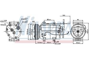 Компрессор кондиционера AUDI A6 C4 (4A5) / AUDI 80 B4 (8C2) 1988-2005 г.