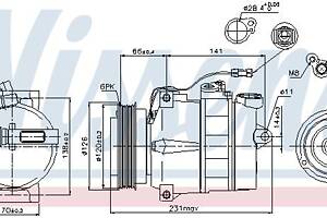 Компрессор кондиционера AUDI A6 C5 (4B5) / AUDI A4 B5 (8D2) 1994-2013 г.