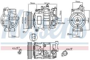 Компрессор кондиционера AUDI A6 C6 (4F2) / AUDI A7 (4GA, 4GF) 2004-2018 г.