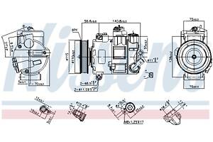 Компрессор кондиционера AUDI Q3 (F3B) / AUDI A3 (8P7) 2003-2022 г.