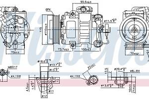 Компрессор кондиционера AUDI TT (8J3) / AUDI A2 (8Z0) 1997-2022 г.