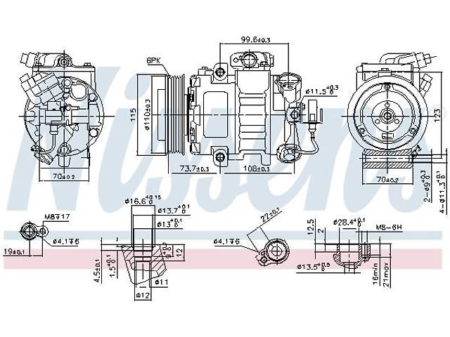 Компрессор кондиционера AUDI TT (8J3) / AUDI A2 (8Z0) 1997-2022 г.