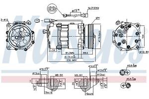 Компрессор кондиционера AUDI TT (8N9) / AUDI A3 (8L1) 1993-2015 г.