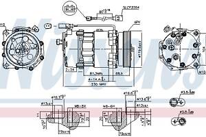 Компрессор кондиционера AUDI TT (8N9) / AUDI A3 (8L1) 1993-2015 г.