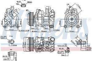 Компрессор кондиционера BMW 1 (F21) / BMW 3 (E92) / BMW 6 (F06) 2004-2021 г.