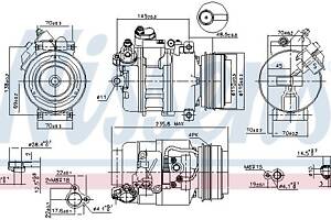 Компрессор кондиционера BMW 3 (E46) / BMW X3 (E83) 1997-2011 г.