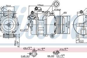 Компрессор кондиционера BMW X5 (E53) 2000-2006 г.