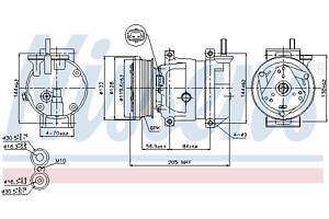 Компрессор кондиционера CHEVROLET NUBIRA / DAEWOO NUBIRA (J200) 1997-2013 г.