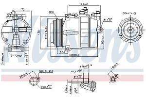 Компрессор кондиционера CHRYSLER CROSSFIRE 1955-2012 г.