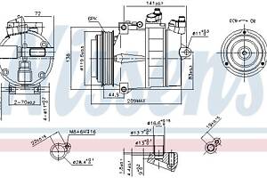 Компрессор кондиционера CHRYSLER CROSSFIRE 1955-2012 г.