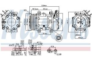 Компрессор кондиционера CITROEN JUMPY / FIAT QUBO (225_) 1993-2018 г.