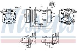 Компрессор кондиционера CITROEN JUMPY / PEUGEOT EXPERT 1994-2016 г.