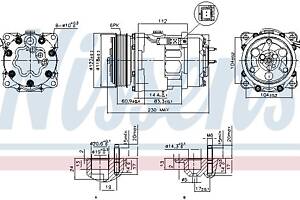 Компрессор кондиционера CITROEN JUMPY / PEUGEOT EXPERT 1994-2016 г.