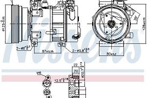 Компрессор кондиционера DACIA DUSTER / DACIA SANDERO 1998-2018 г.