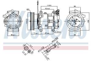 Компрессор кондиционера DACIA SANDERO / DACIA LOGAN (LS_) 1995-2016 г.