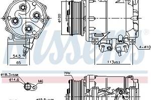 Компрессор кондиционера HONDA CR-V (RD_) / HONDA ACCORD (CL, CN) 2001-2012 г.