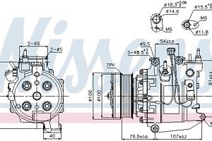 Компрессор кондиционера HONDA FR-V (BE) / HONDA CR-V (RE_) 2004-2013 г.