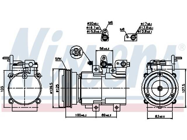 Компрессор кондиционера HYUNDAI HIGHWAY / HYUNDAI XG (XG) 1998-2011 г.