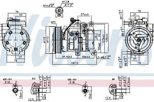 Компрессор кондиционера KIA RIO (UB) / HYUNDAI ACCENT (RB) 2010-2017 г.