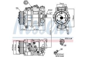 Компрессор кондиционера MERCEDES-BENZ SL (R230) 1989-2020 г.