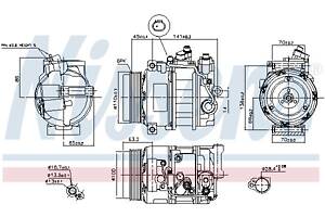 Компрессор кондиционера MERCEDES-BENZ UNIMOG 1955-2018 г.