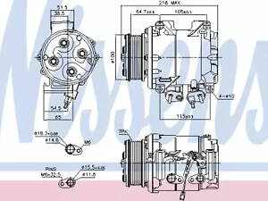 Компрессор кондиционера на Accord, CR-V