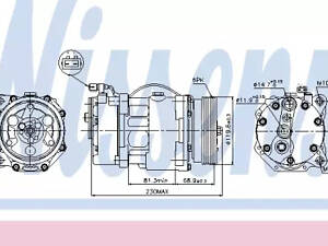 Компрессор кондиционера на Alhambra, Caddy, Galaxy, Golf, Inca, Polo, Sharan, Vento